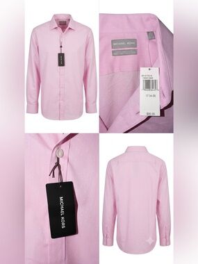 STUNNING MICHAEL KORS DRESS SHIRT - SIZE 17 (XL/TG) - BRAND NEW WITH TAGS!